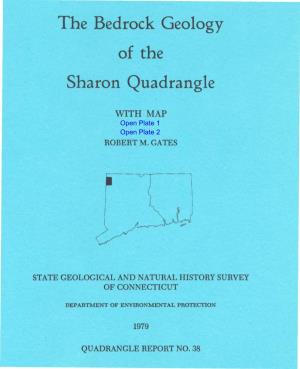 The Bedrock Geology of the Sharon Quadrangle With