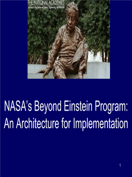 NASA's Beyond Einstein Program: an Architecture for Implementation