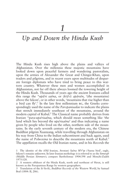 Up and Down the Hindu Kush