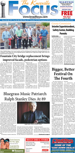 Bigger, Better Festival on the Fourth Bluegrass Music Patriarch Ralph