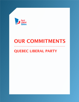 Engagements Du Parti Libéral Du Québec.Pages