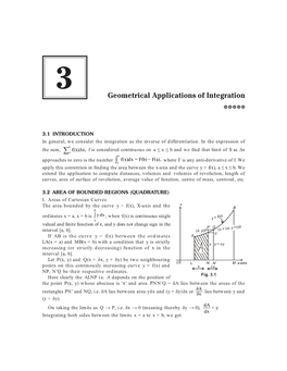 Geometrical Applications of Integration