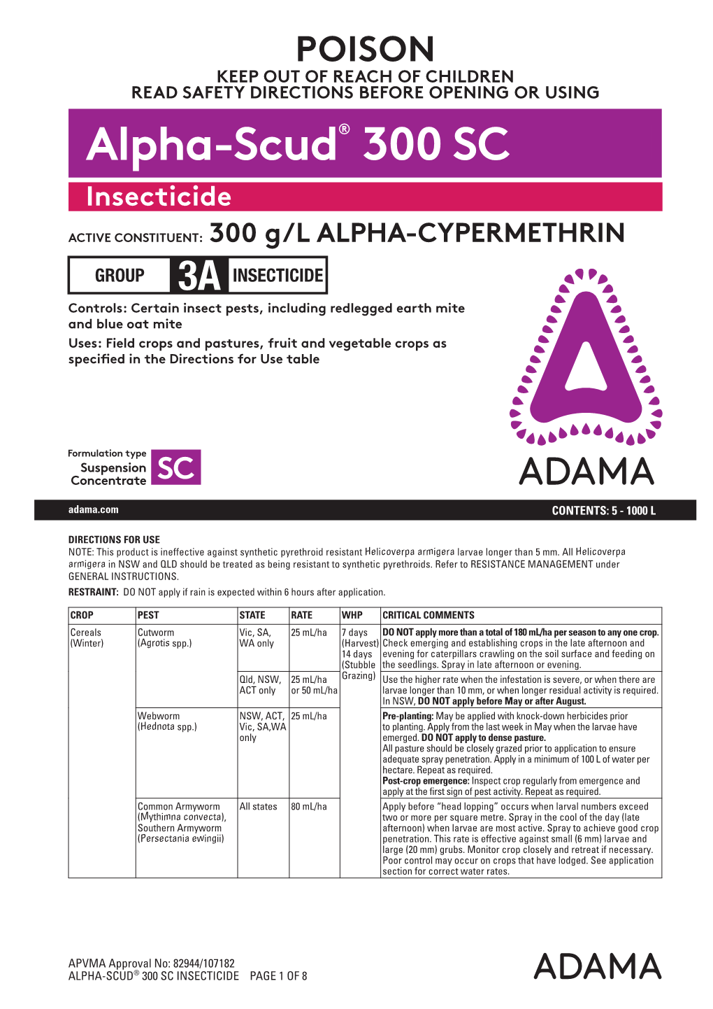 Alpha-Scud® 300 SC Insecticide