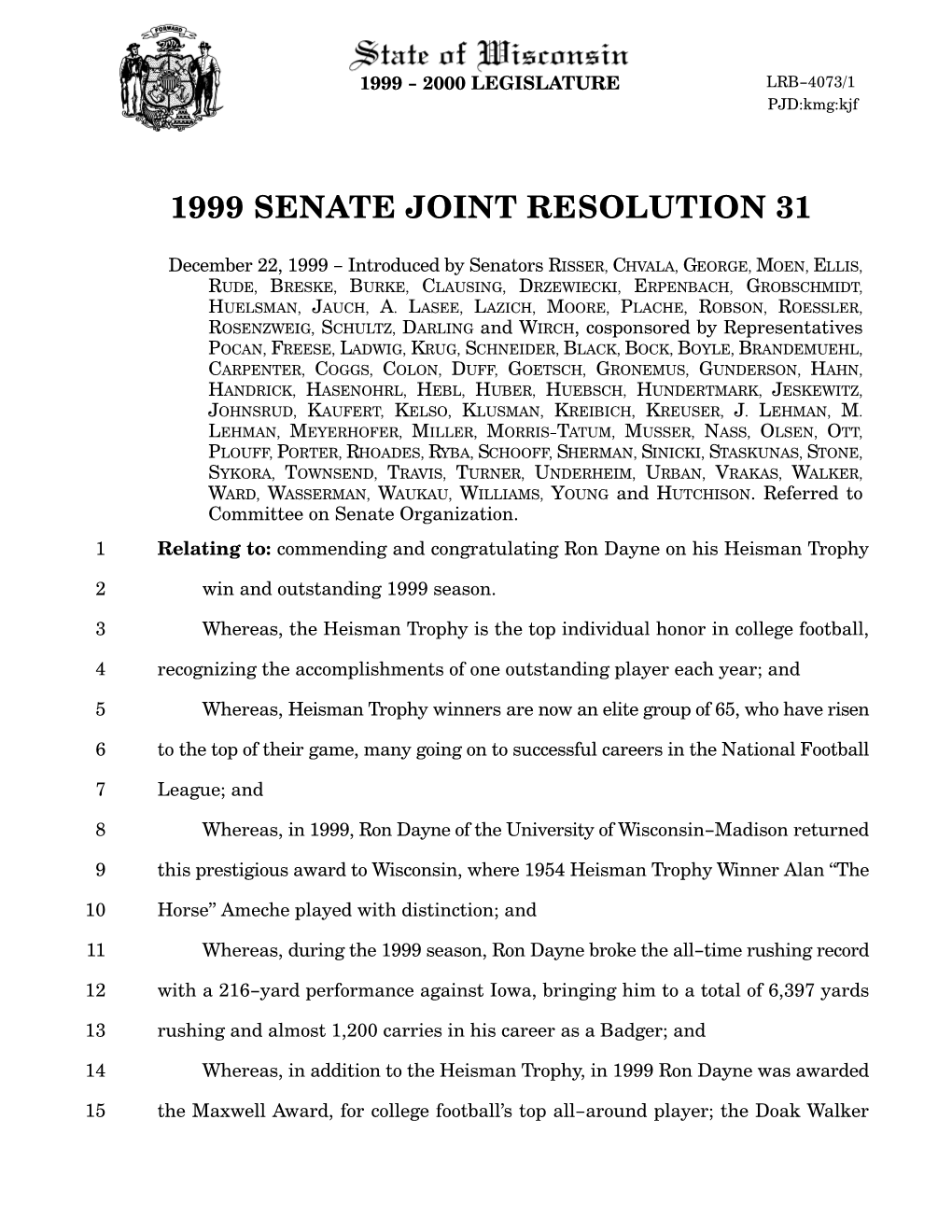 1999 Senate Joint Resolution 31