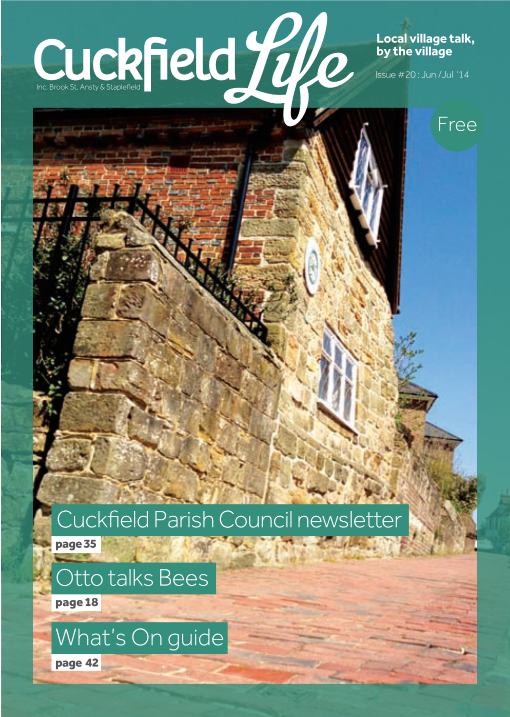 Cuckfield Parish Council Newsletter Otto Talks Bees What's on Guide