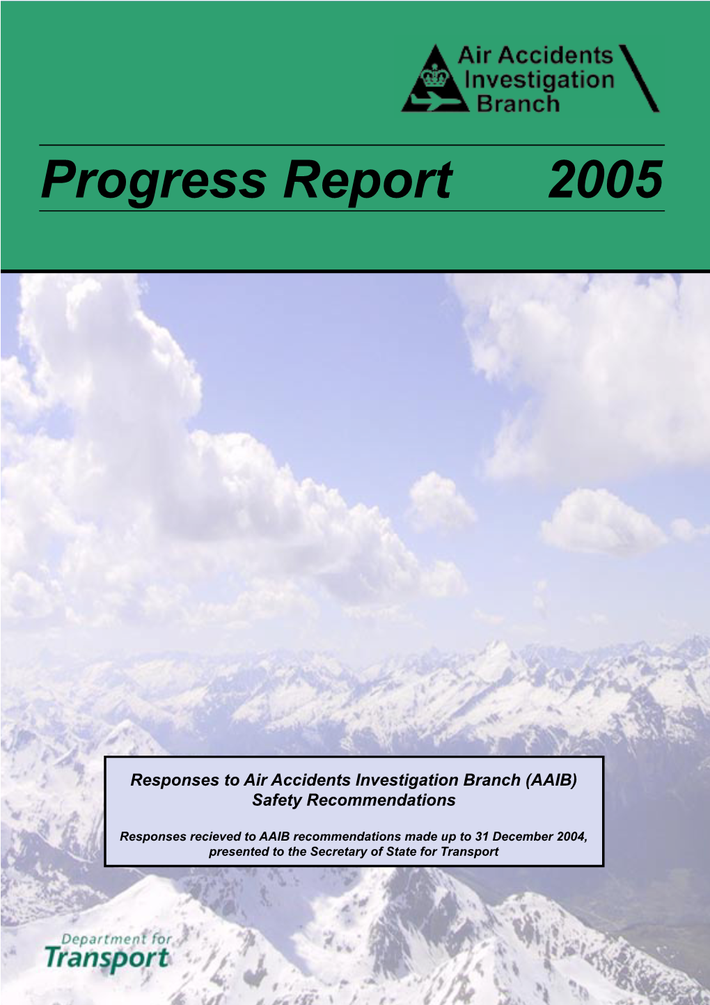 Progress Report 2005 CONTENTS