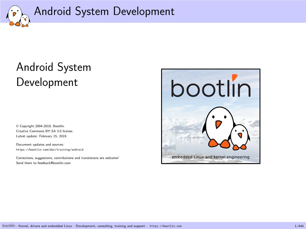 Android System Development Android System Development