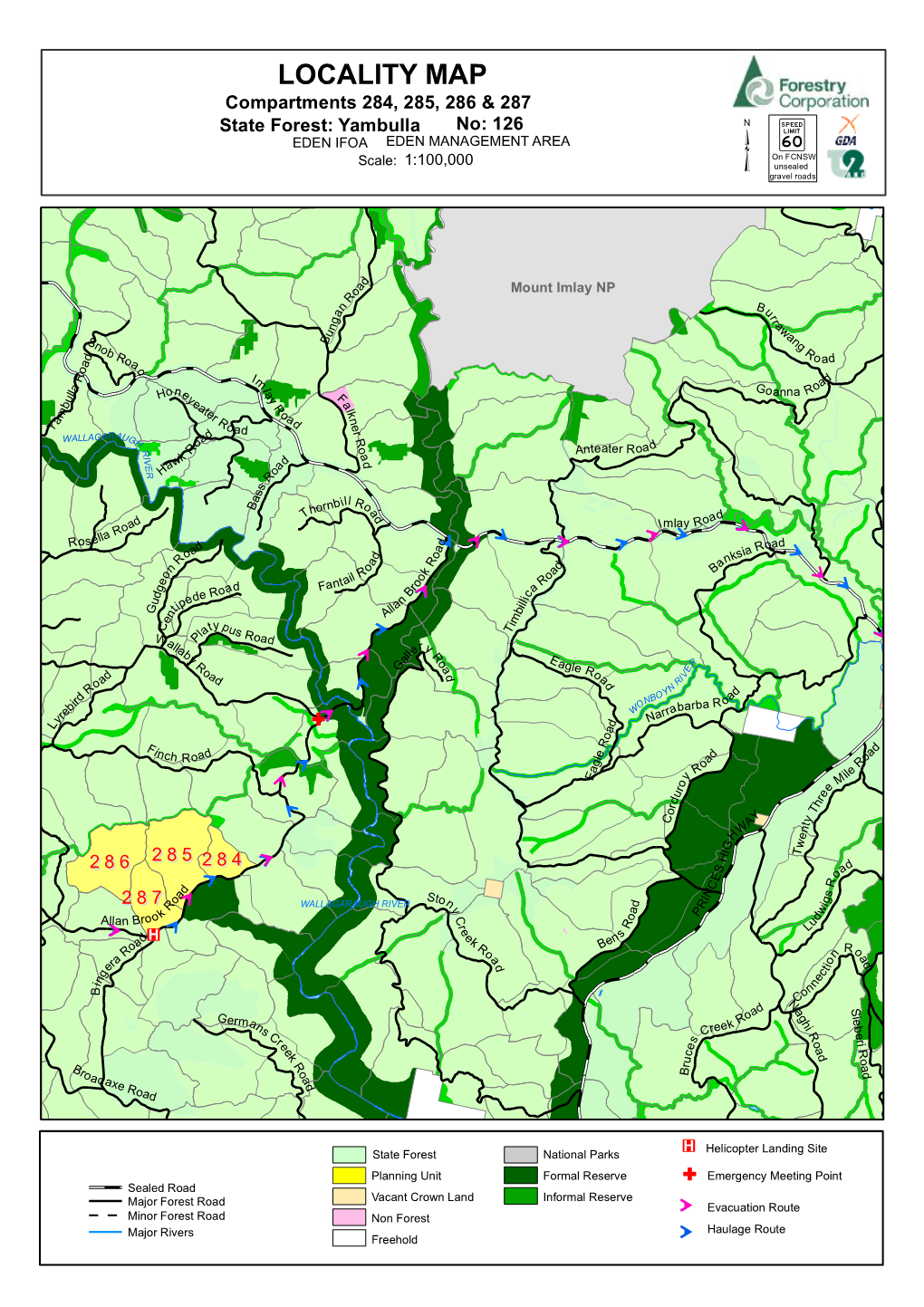 Yambulla State Forest Compartments 284, 285, 286 & 287 Harvest Plan