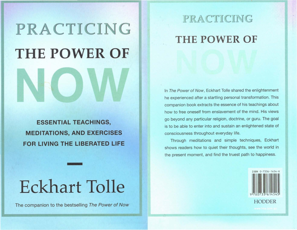 Eckhart Tolle Shared the Enlightenment He Experienced After a Startling Personal Transformation