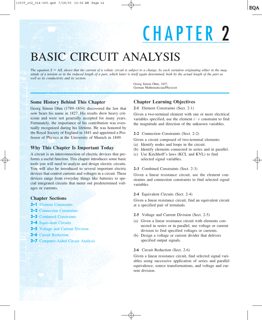 Chapter 2 Basic Circuit Analysis