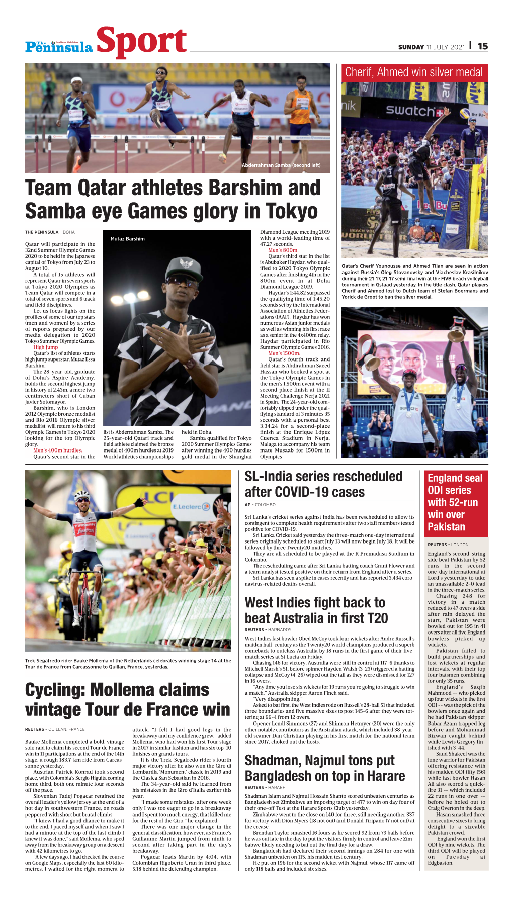 Team Qatar Athletes Barshim and Samba Eye Games Glory in Tokyo