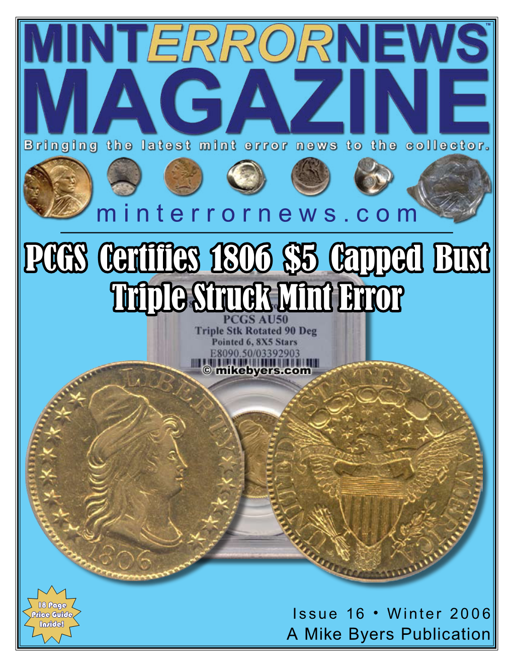 PCGS Certifies 1806 $5 Capped Bust Triple Struck Mint Error