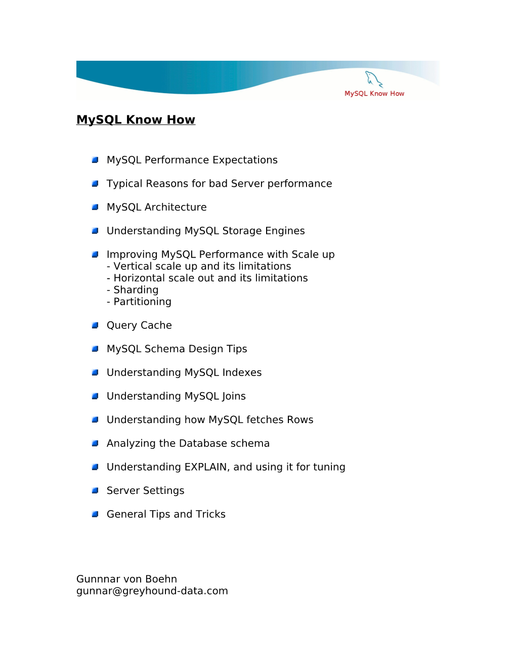 Mysql Presentation