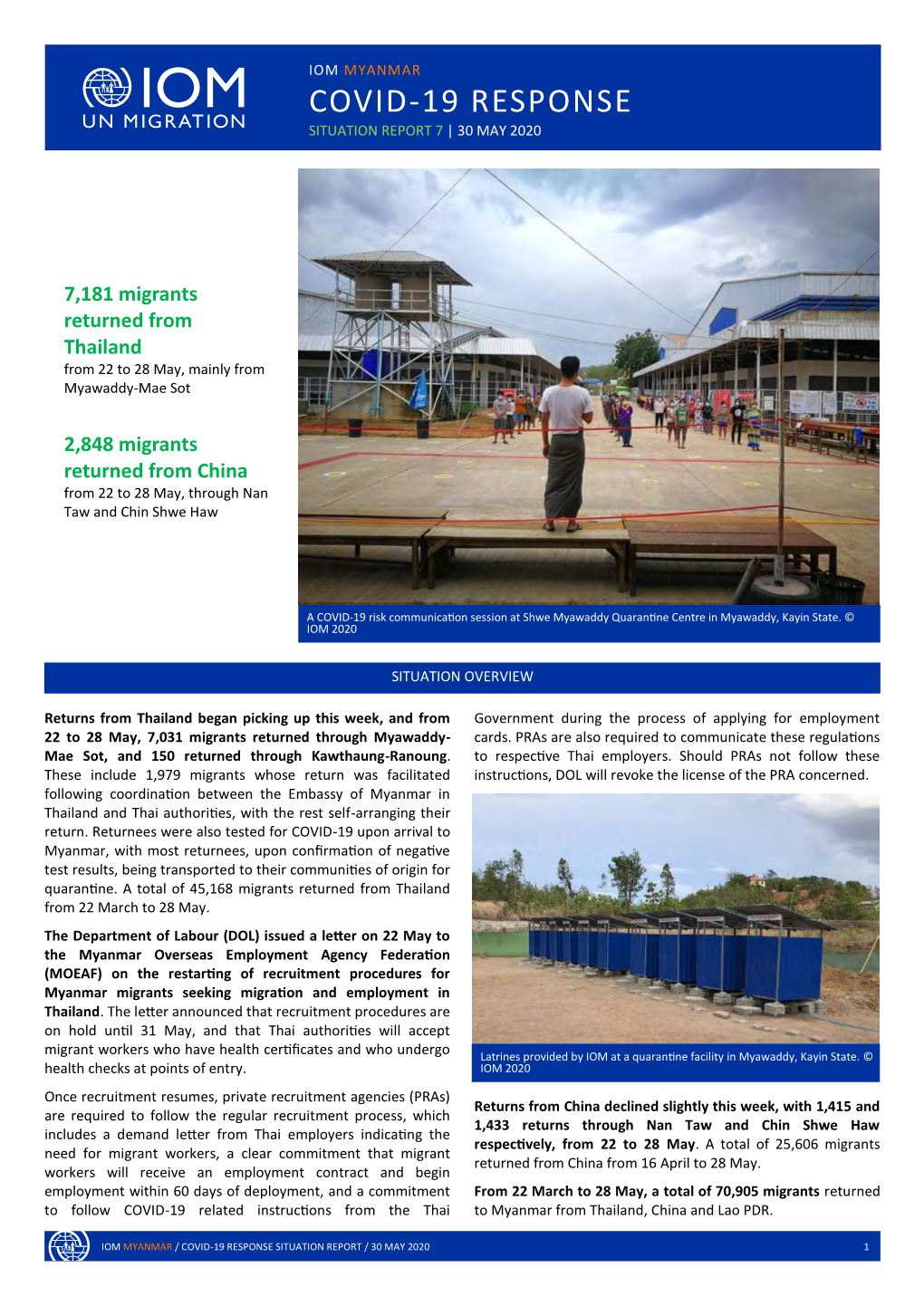 Covid-19 Response Situation Report 7 | 30 May 2020
