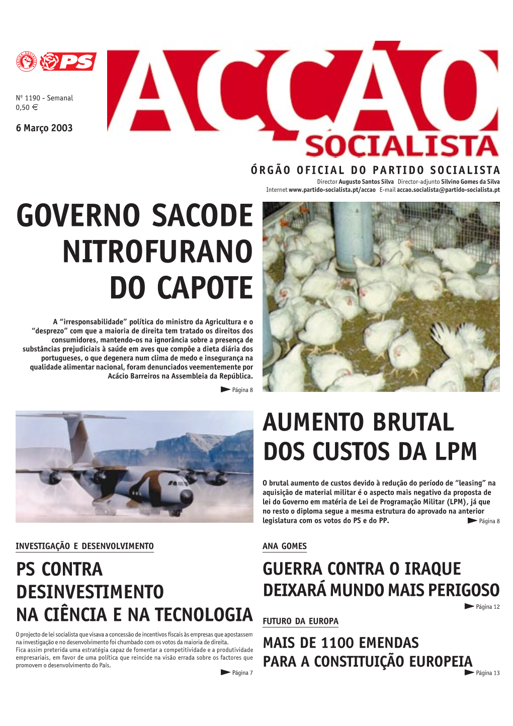 Governo Sacode Nitrofurano Do Capote