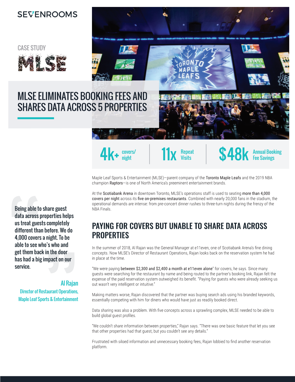 Mlse Eliminates Booking Fees and Shares Data Across 5 Properties
