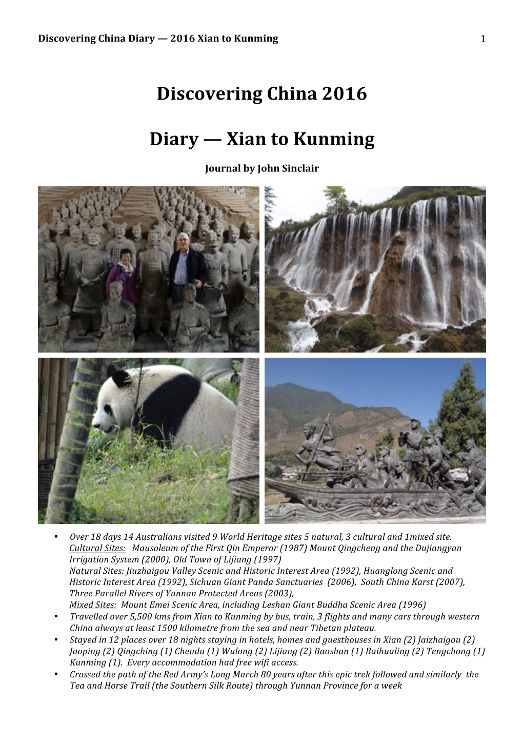 Discovering China 2016 Diary 4