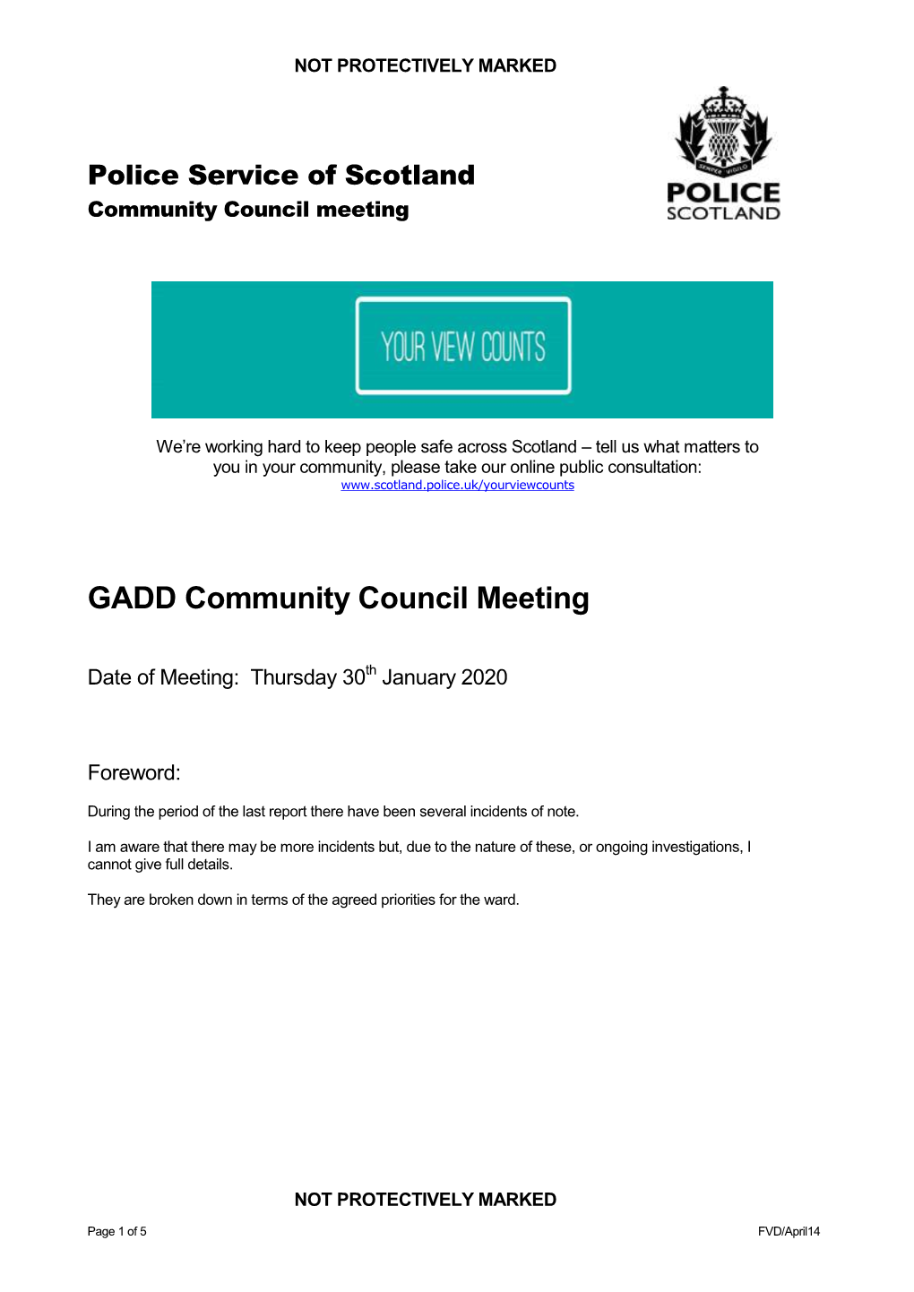 GADD Community Council Meeting