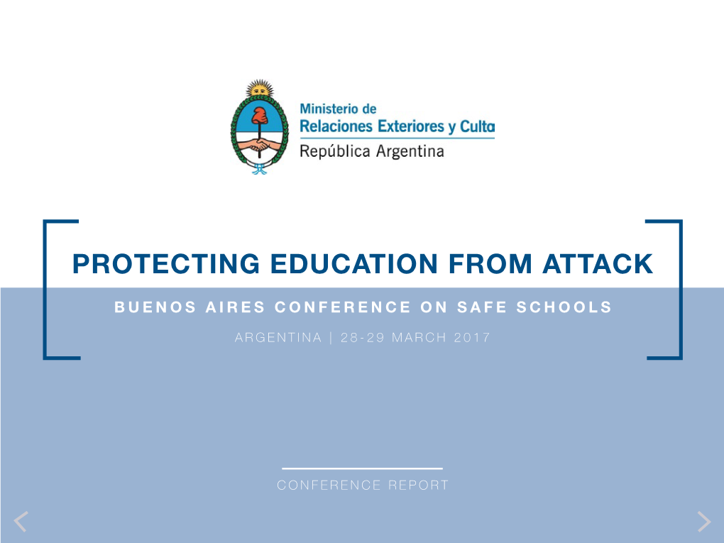 Protecting Education from Attack