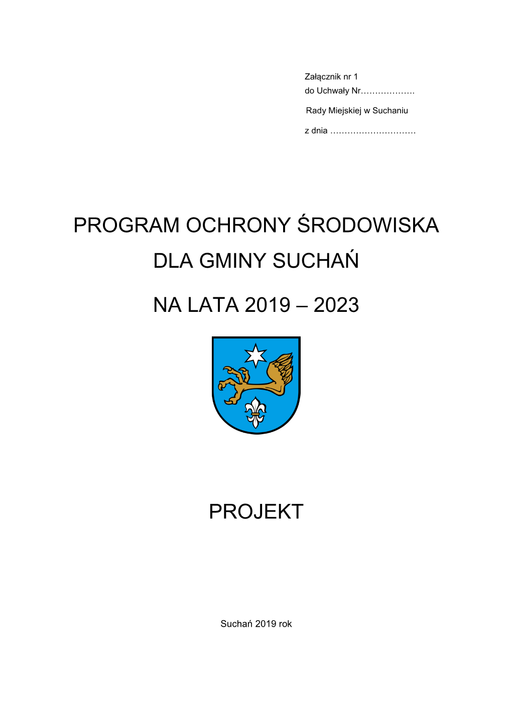 Program Ochrony Środowiska Dla Gminy Suchań