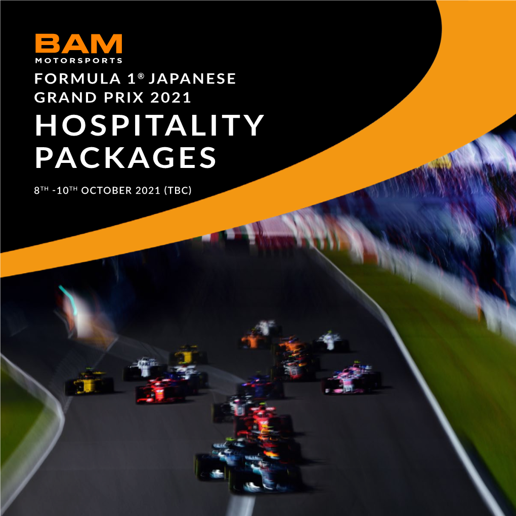 Formula 1® Japanese Grand Prix 2021 Hospitality Packages