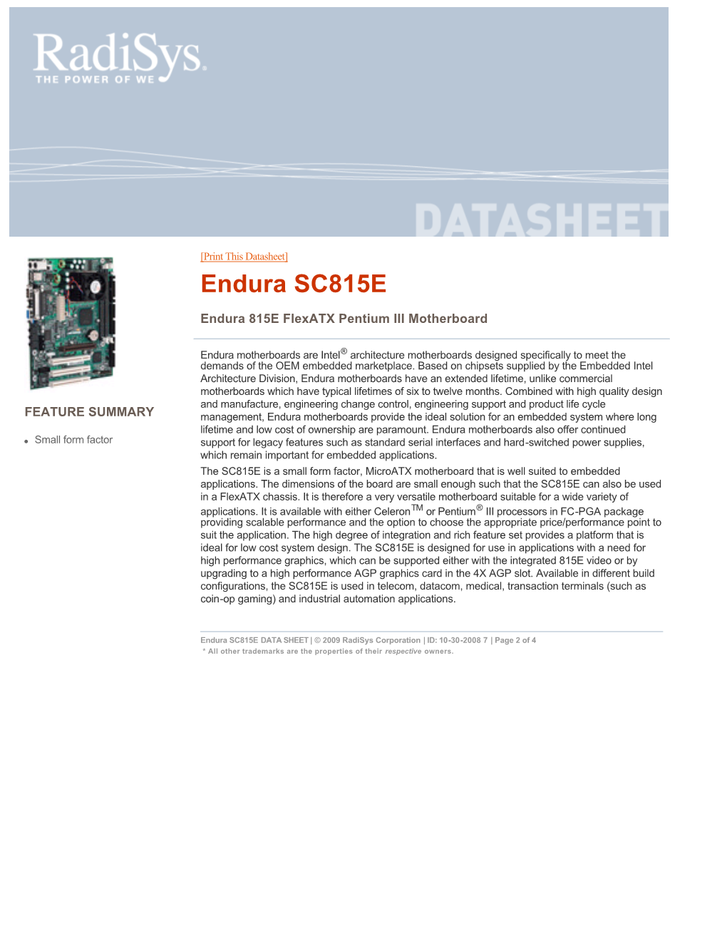 Endura SC815E