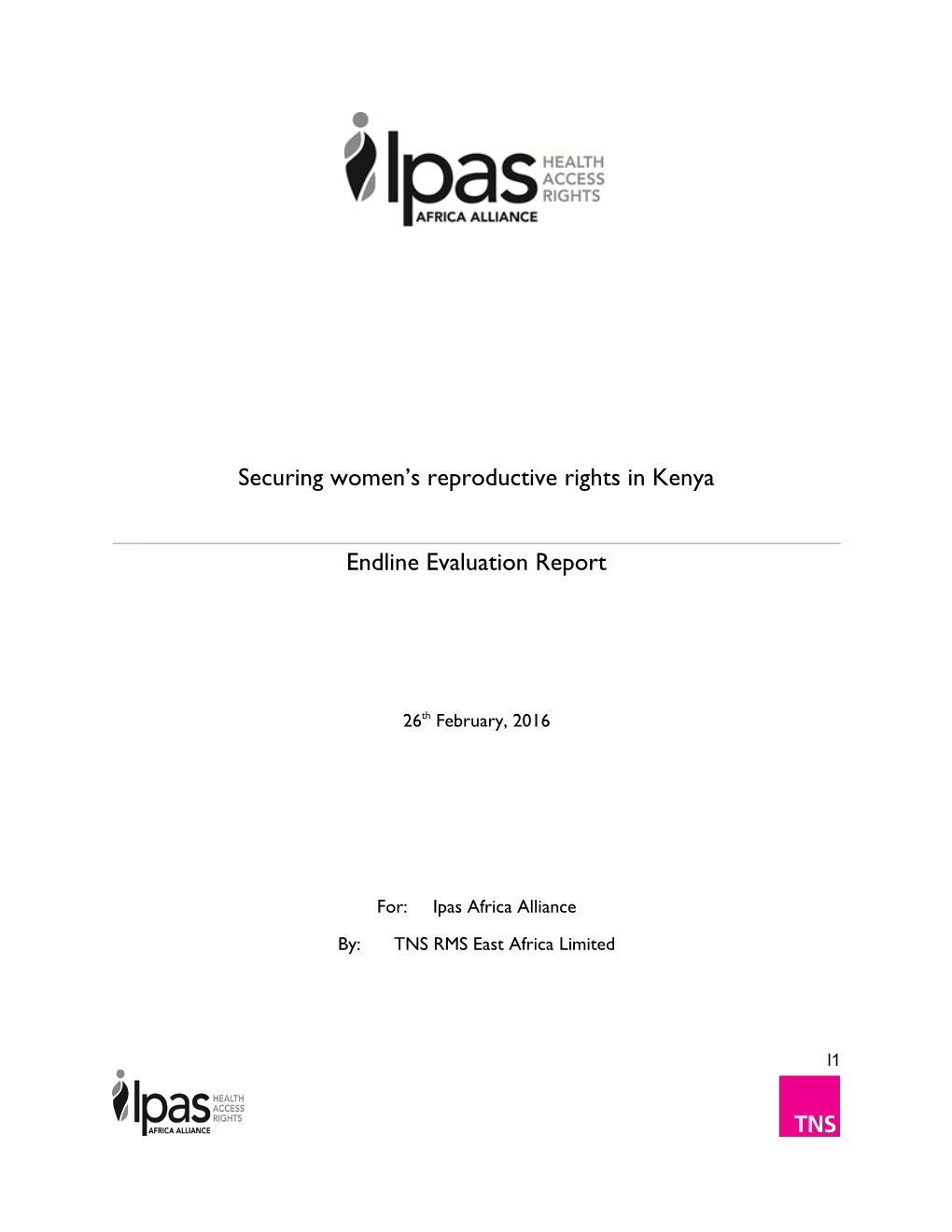 Securing Women's Reproductive Rights in Kenya Endline Evaluation Report