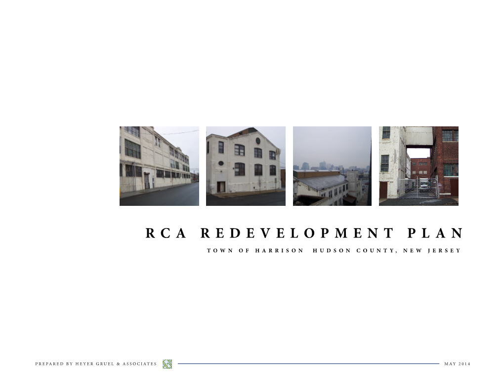 Rca Redevelopment Plan Town of Harrison Hudson County, New Jersey