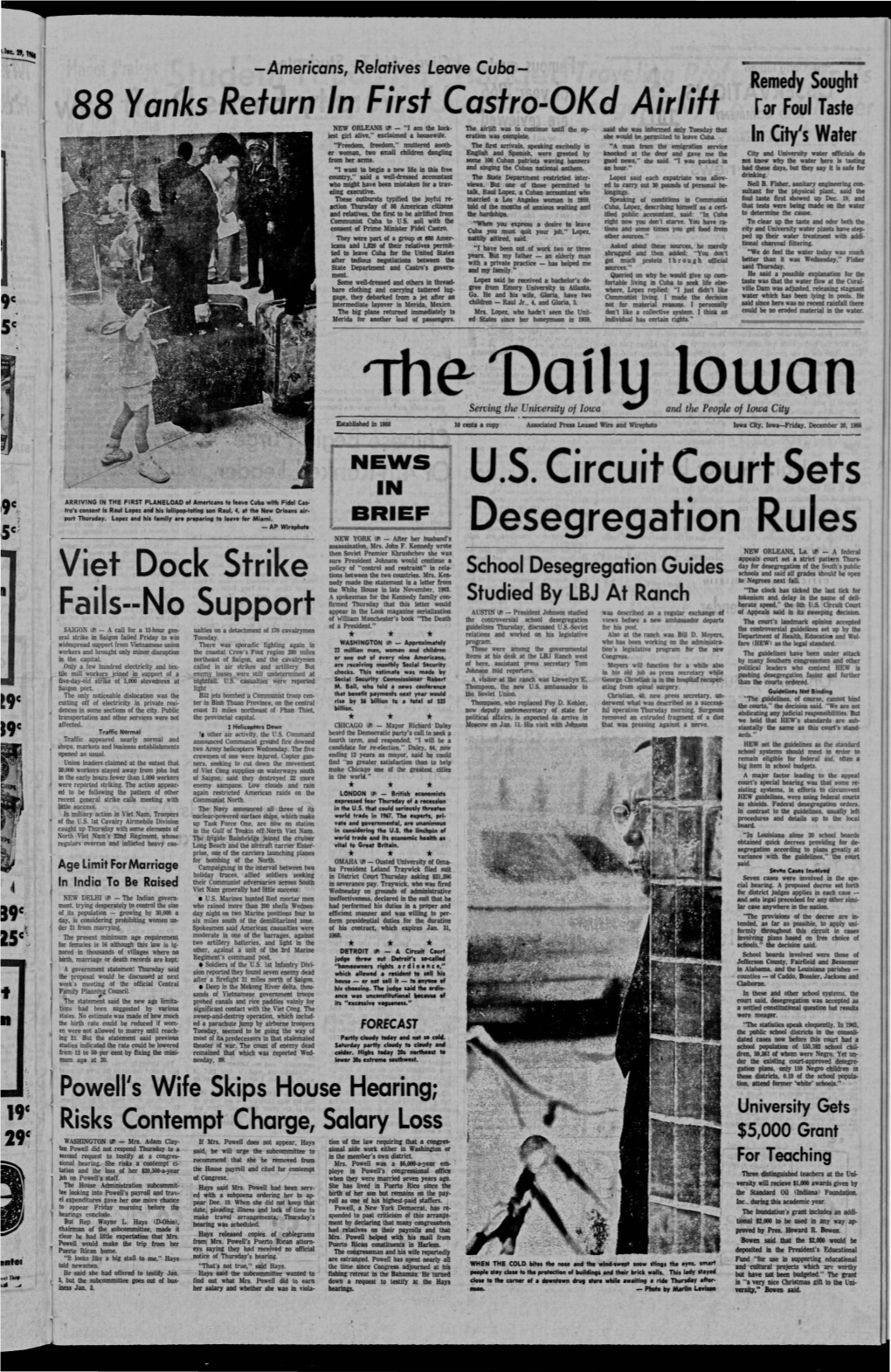 Daily Iowan (Iowa City, Iowa), 1966-12-30