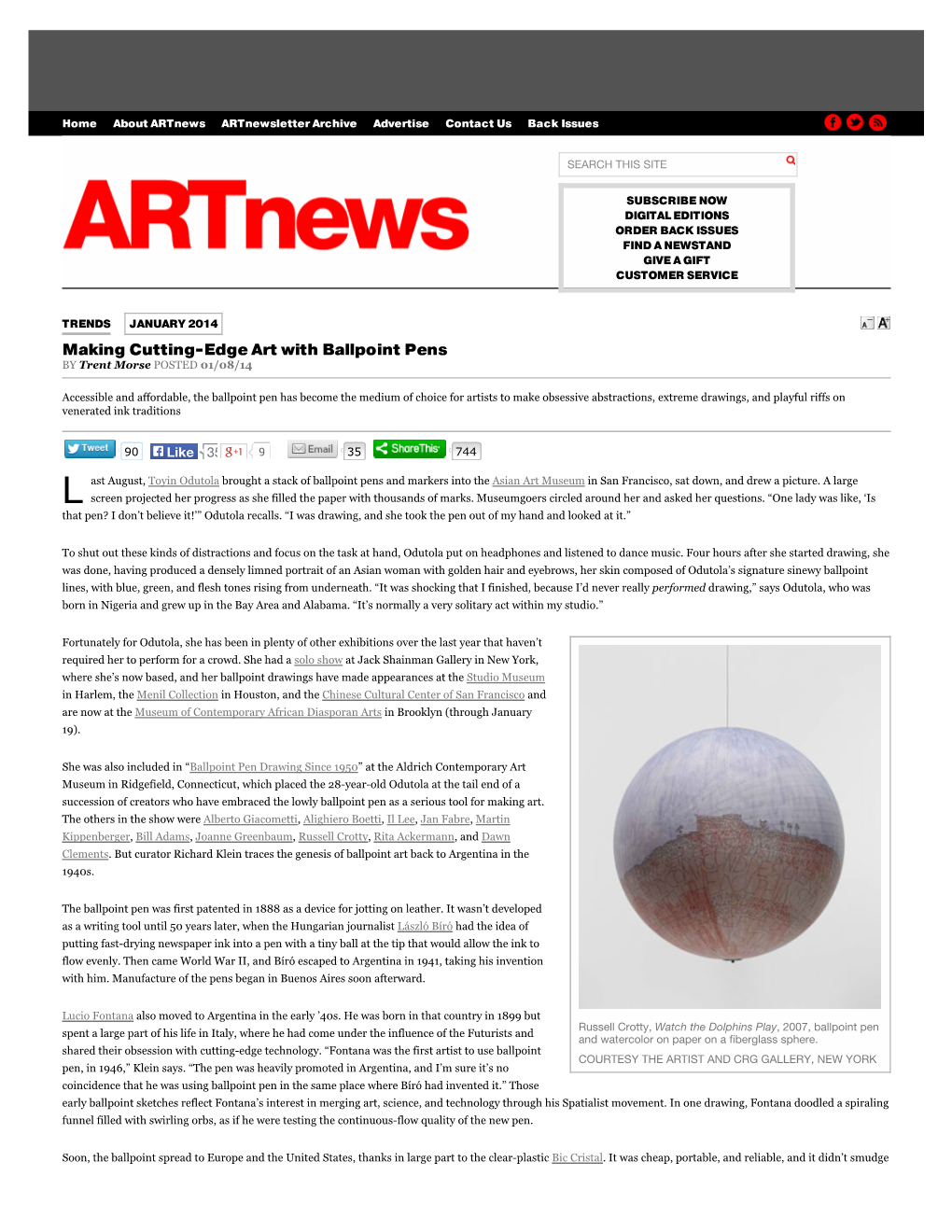 Making Cutting-Edge Art with Ballpoint Pens | Artnews