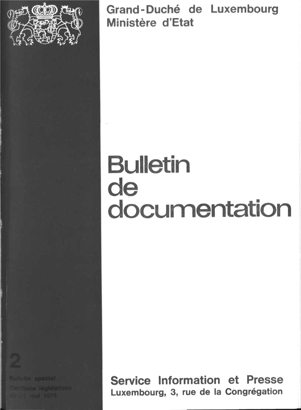 Bulletin De Documentation