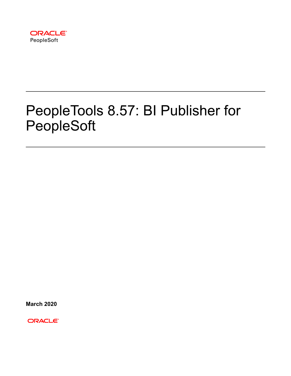 BI Publisher for Peoplesoft