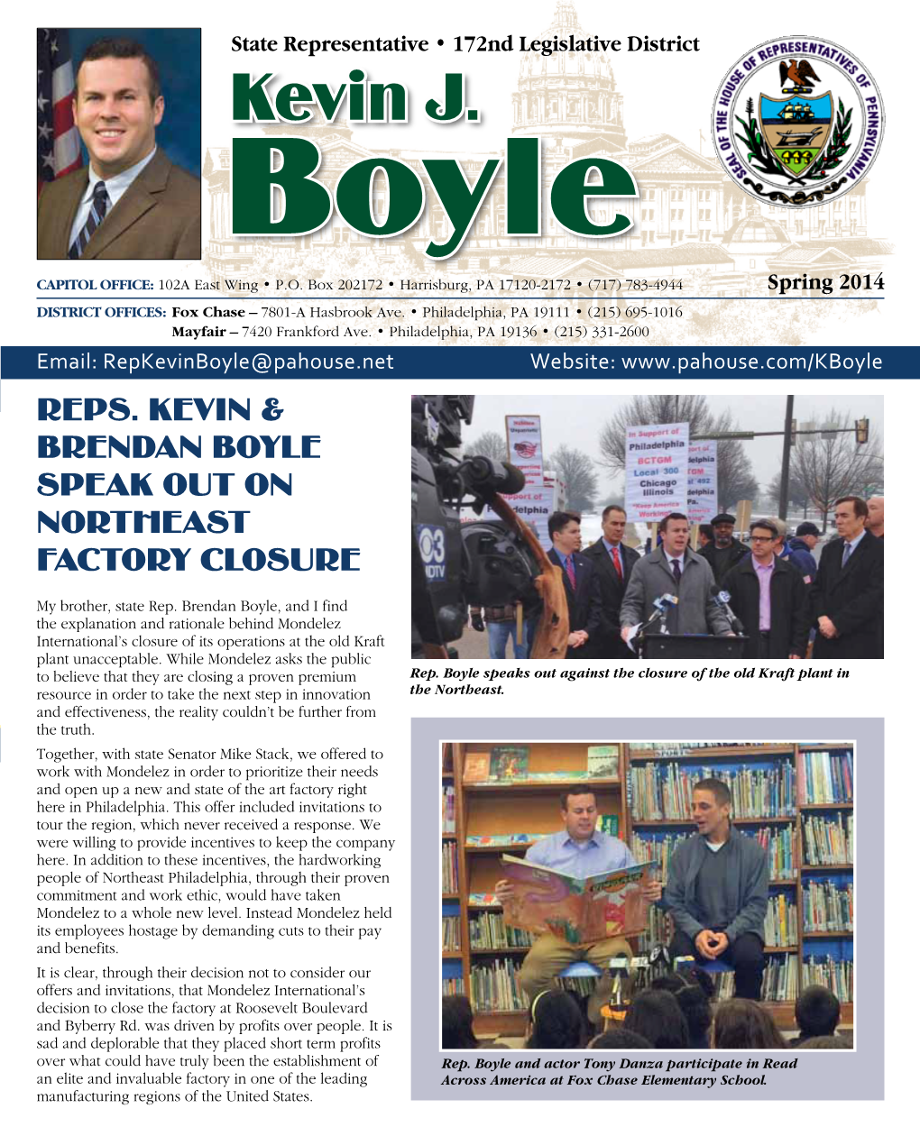 Spring 2014 Newsletter