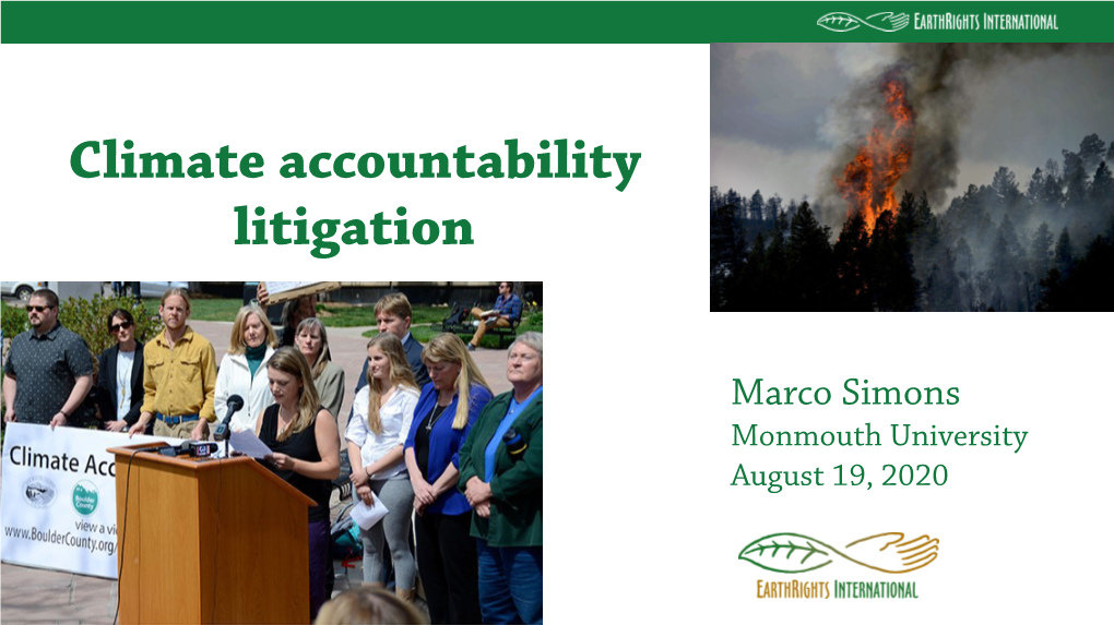 Climate Accountability Litigation