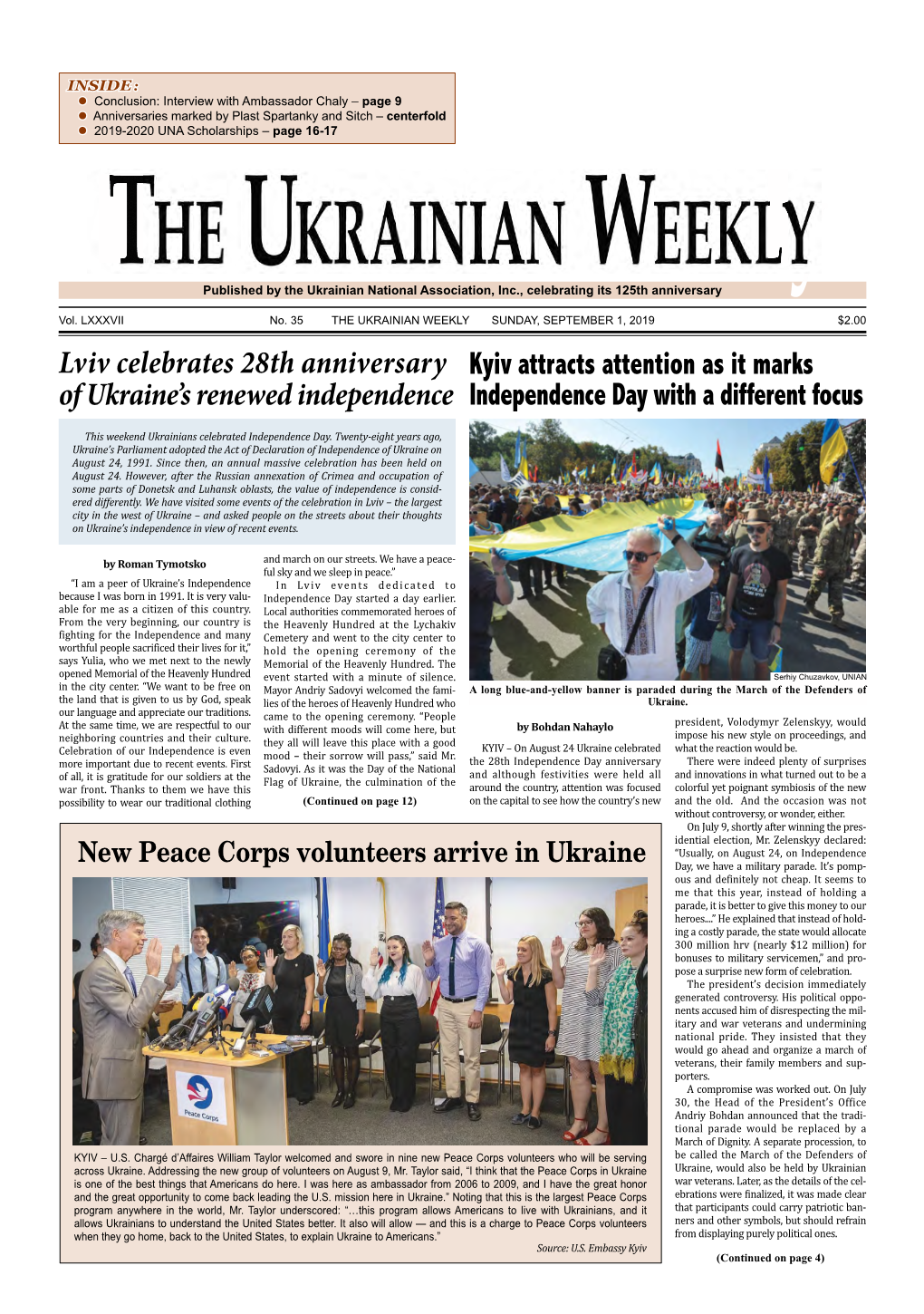 The Ukrainian Weekly, 2019