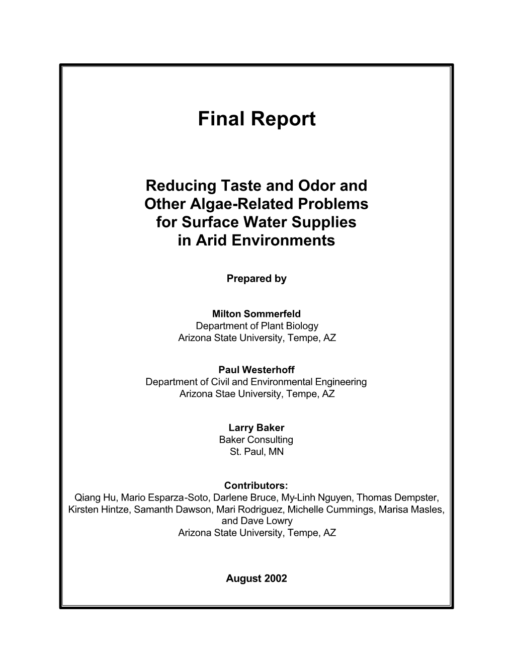 Final Report