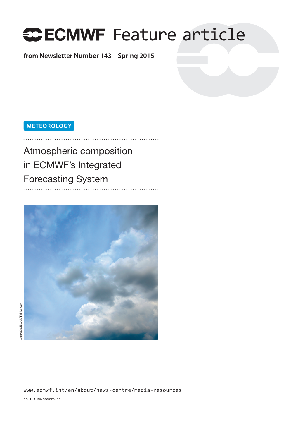 Atmospheric Composition in ECMWF's Integrated Forecasting System