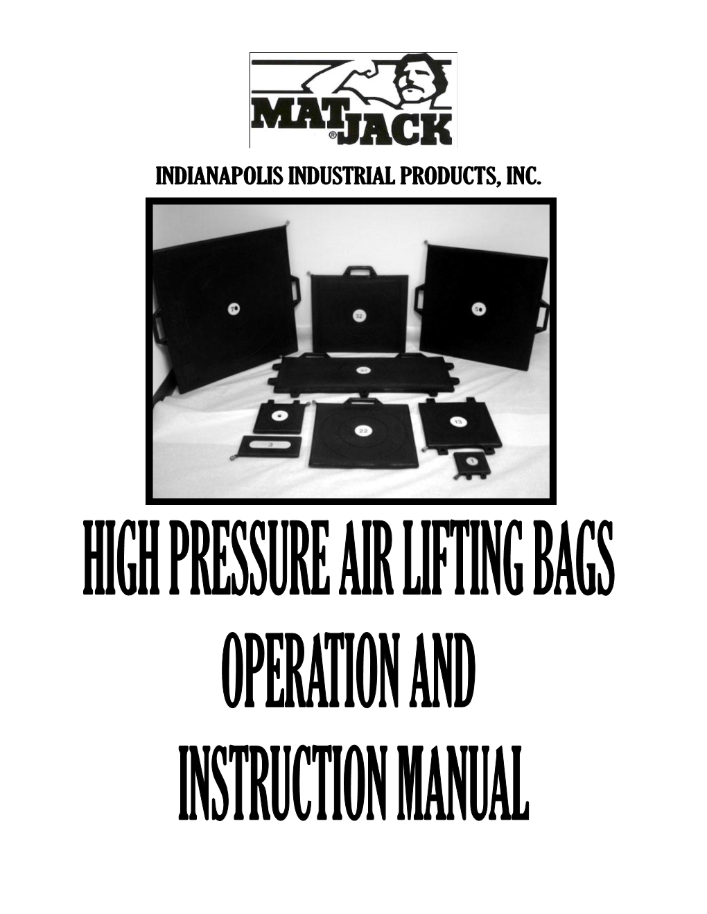 Matjack High Pressure Instruction Manual