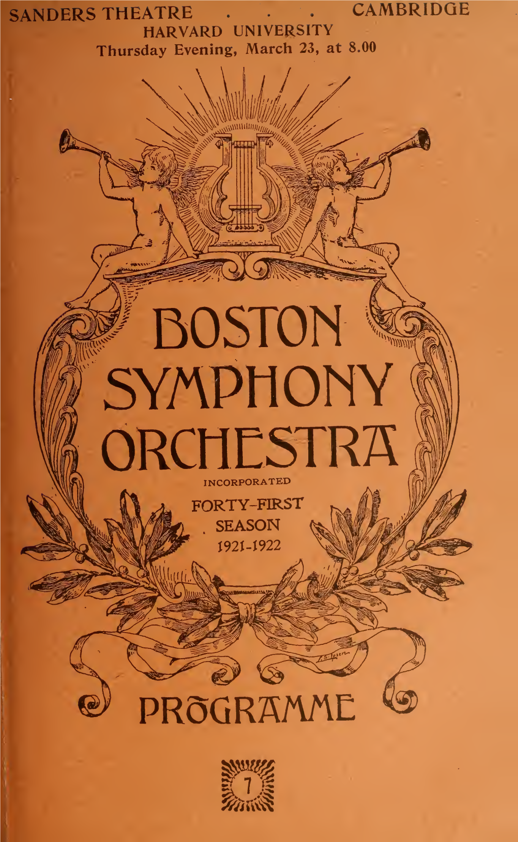 Boston Symphony Orchestra Concert Programs, Season 41,1921
