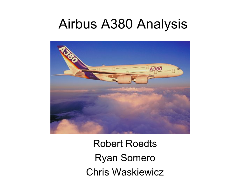 Airbus A380 Analysis