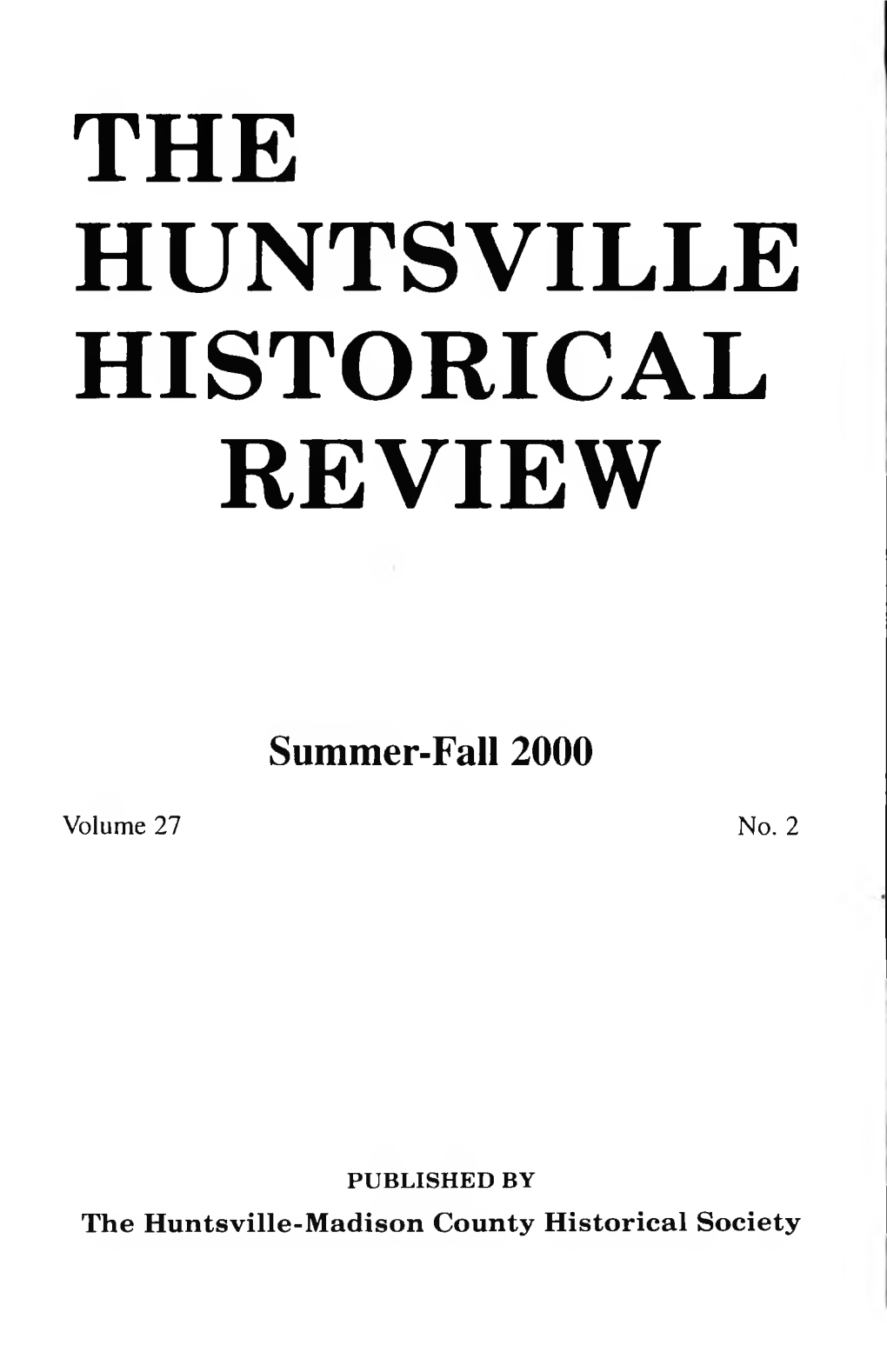 The Huntsville Historical Review