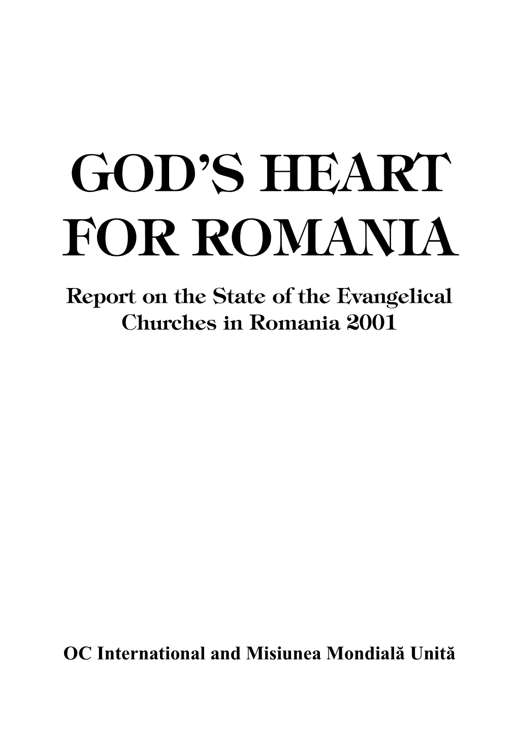 God's Heart for Romania