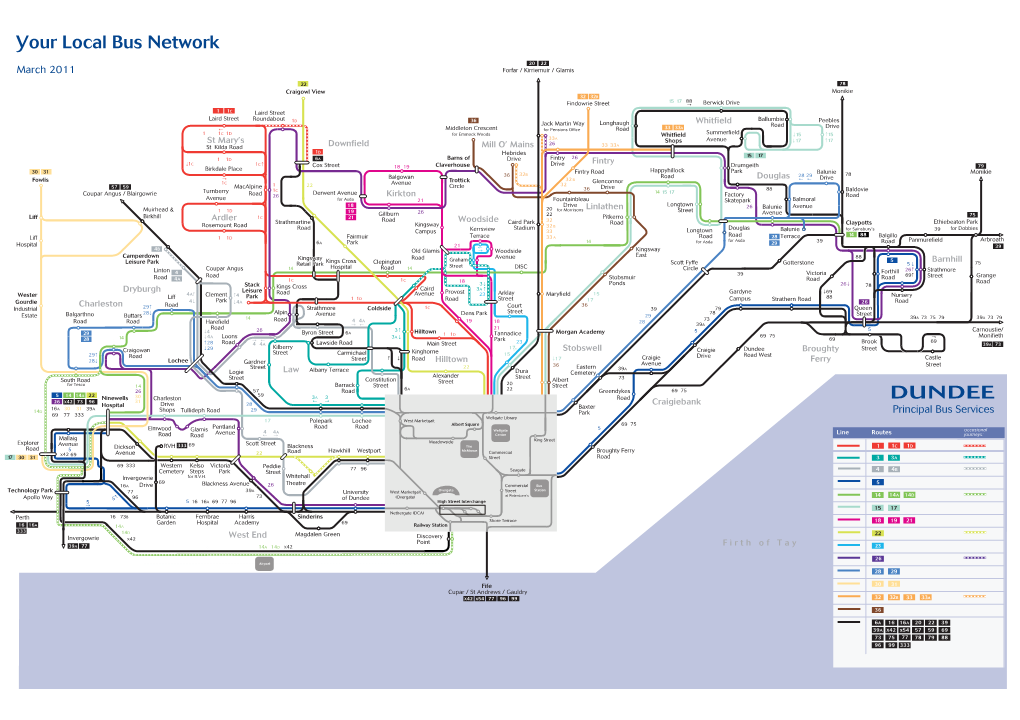 Dundee Route Map March2011 10March