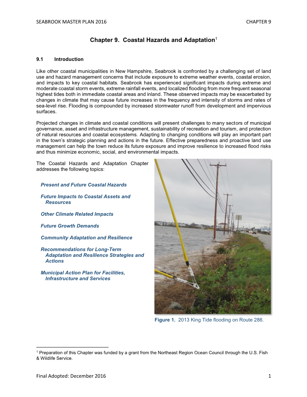 Chapter 9. Coastal Hazards and Adaptation1