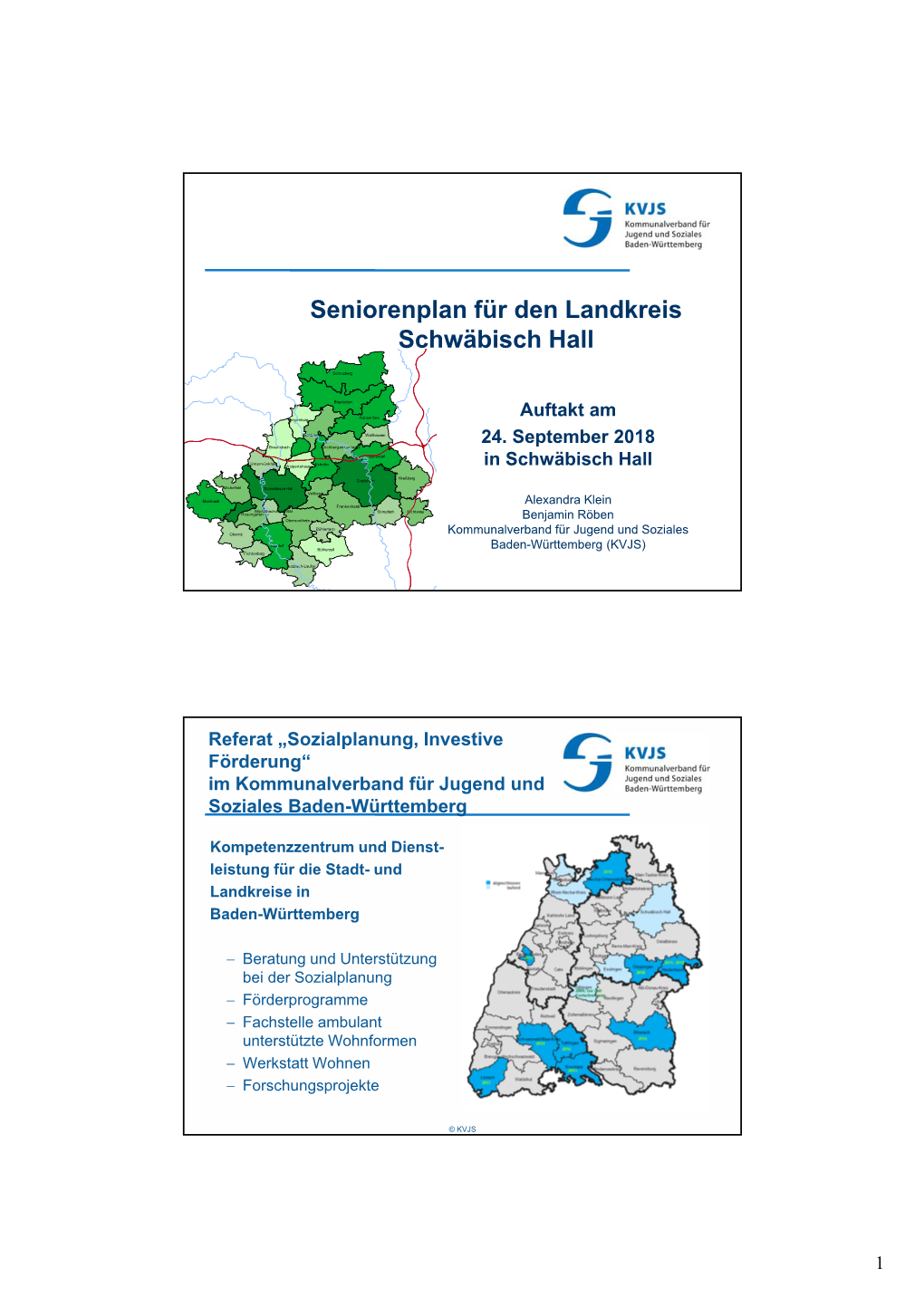 Seniorenplan Für Den Landkreis Schwäbisch Hall