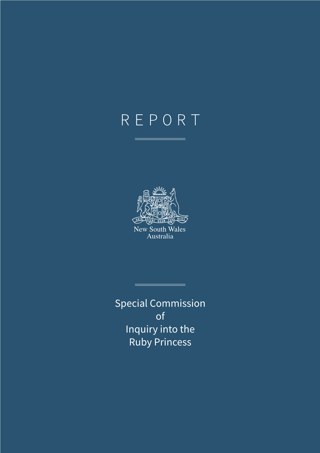 Report of the Special Commission of Inquiry Into the Ruby Princess