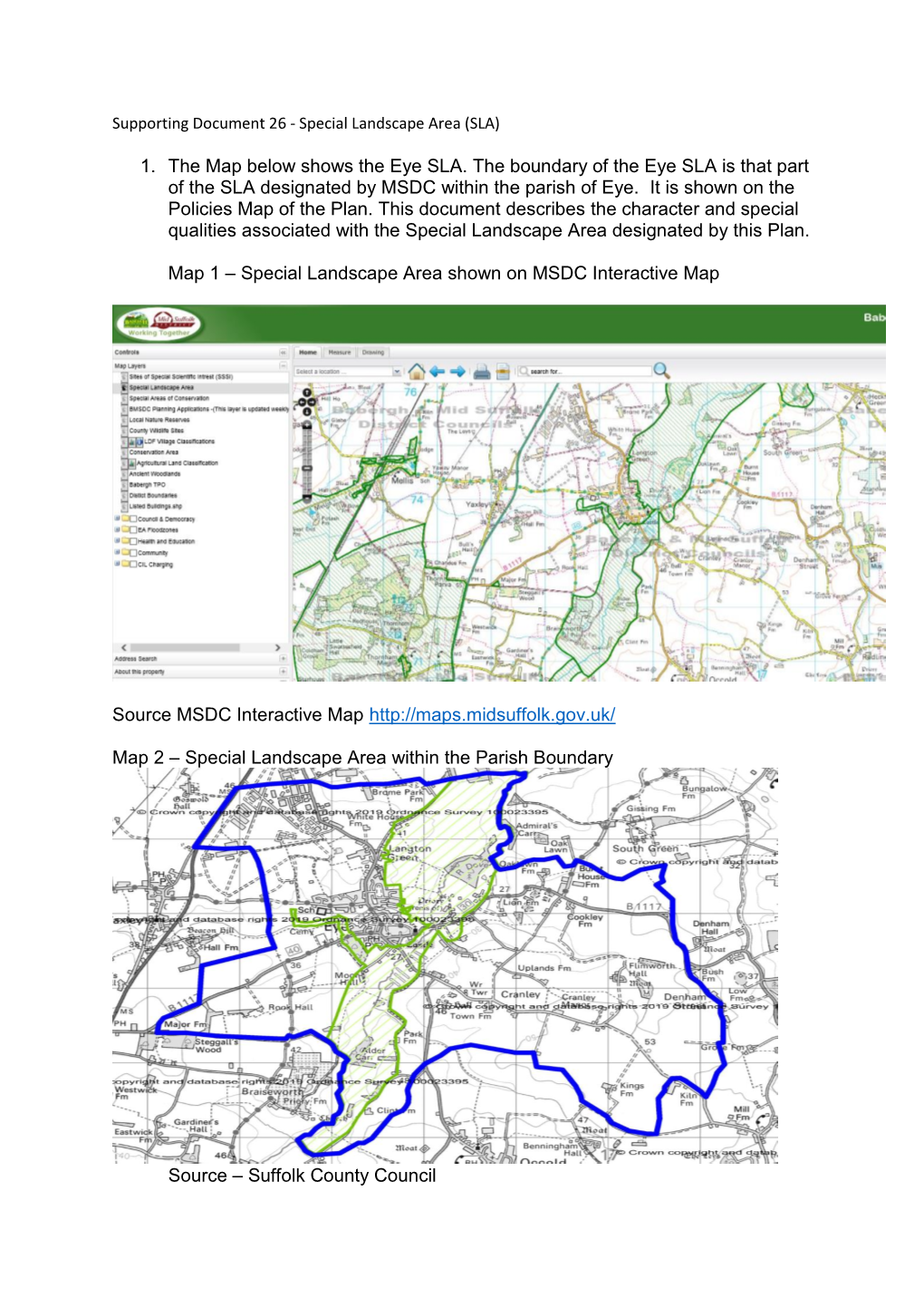 SD26: Special Landscape Area