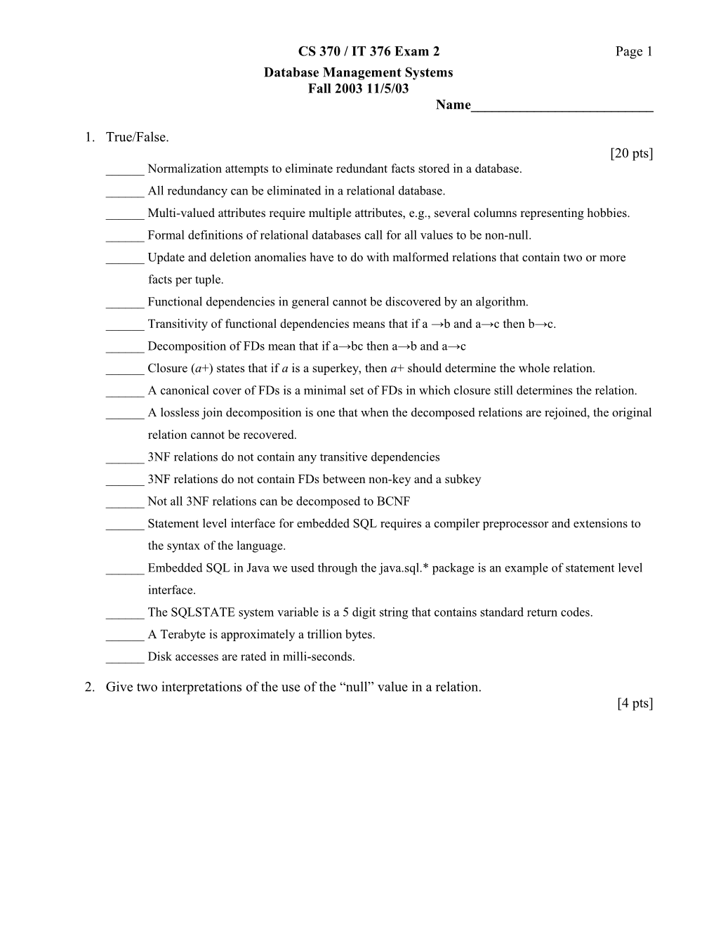 Database Management Systems s3