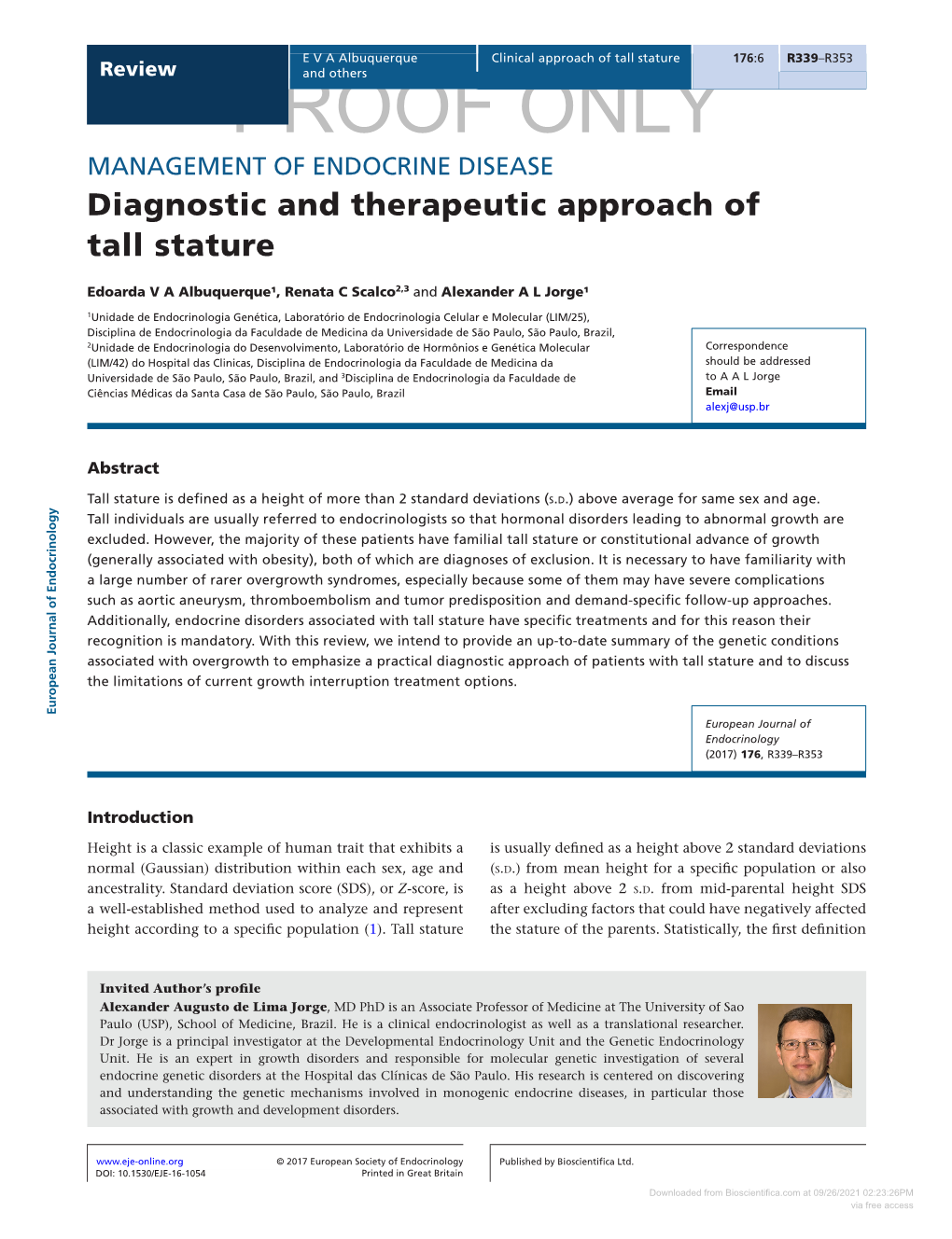 MANAGEMENT of ENDOCRINE DISEASE: Diagnostic And