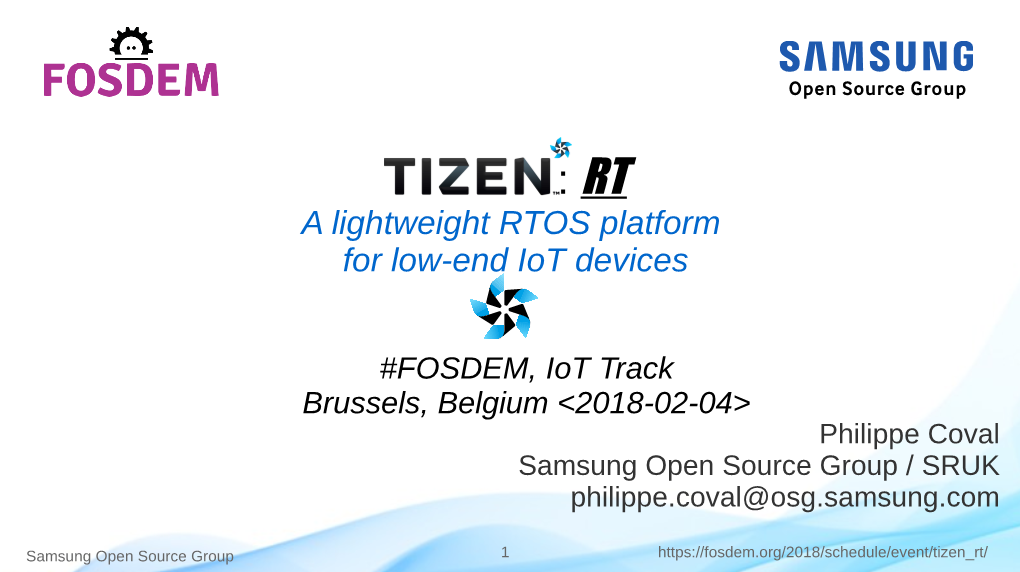 Tizen-Rt-Lpwan-20180204Rzr.Pdf (Slides)